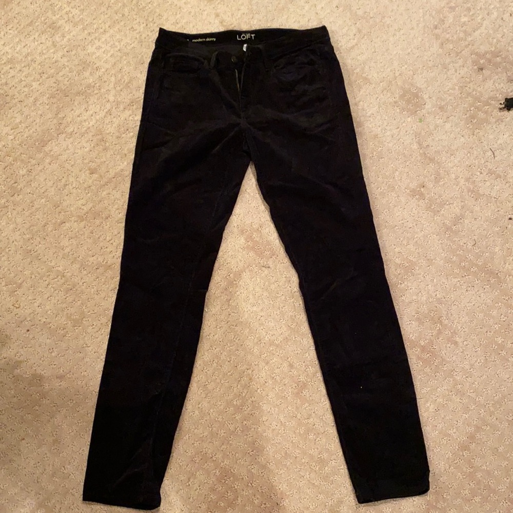 Black corduroy Ann Taylor pants.